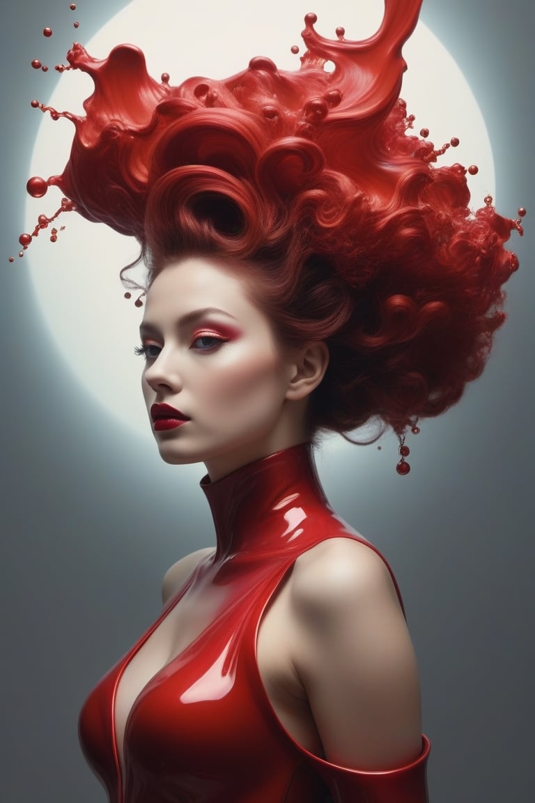 (((iconic retrofuturistic-sci-fi but extremely beautiful))) (((Red liquid colors))) (((Space ópera))) (((Surrealist art,...