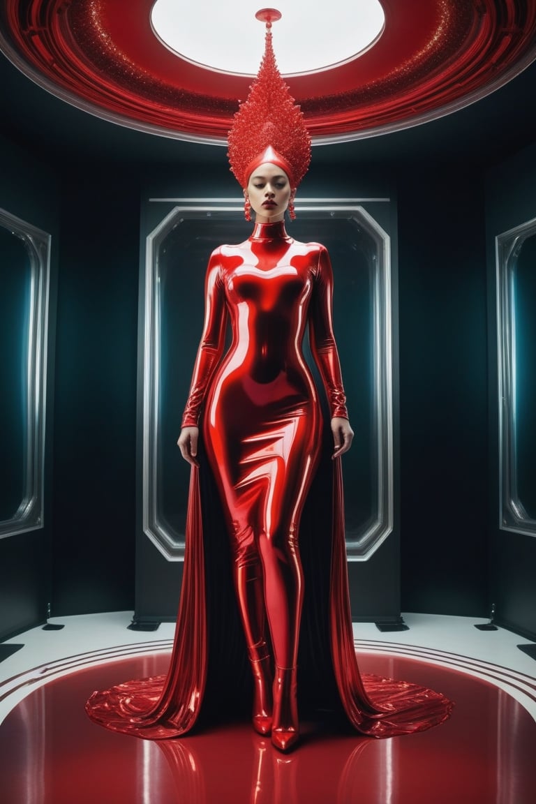 (((iconic retrofuturistic-sci-fi but extremely beautiful))) (((Red liquid colors))) (((Space ópera))) (((Surrealist art,...