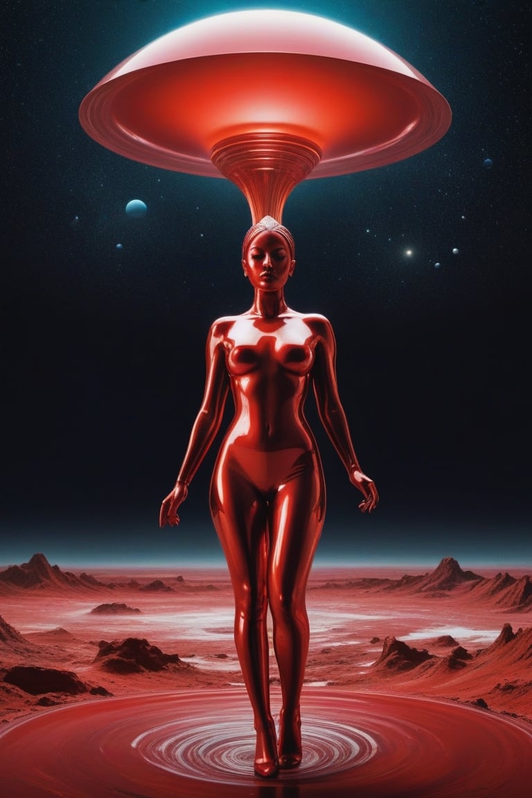 (((iconic retrofuturistic-sci-fi but extremely beautiful))) (((Red liquid colors))) (((Space ópera))) (((Surrealist art,...