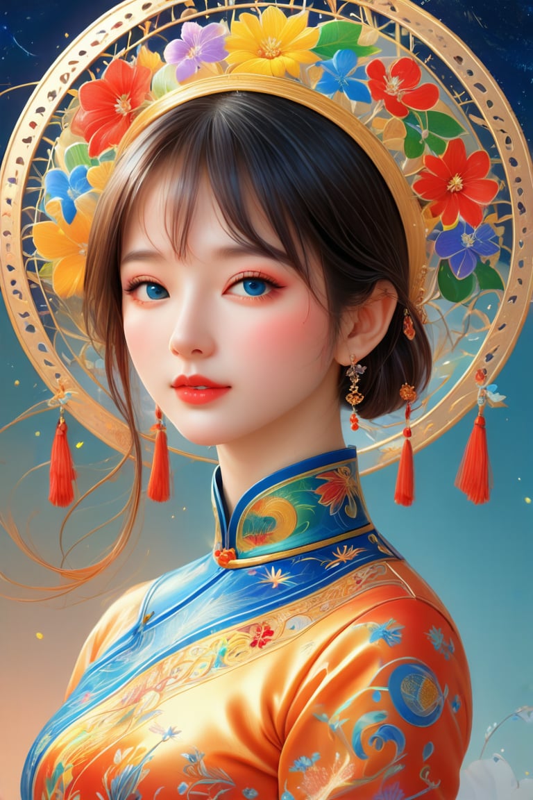 1girl,best quality,masterpiece,illustration,an extremely, colorful AO DAI, delicate and beautiful,CG,unity,8k wallpaper,Amazing,finely detail,masterpiece,official art,extremely detailed CG unity 8k wallpaper,incredibly absurdres,huge filesize,ultra-detailed,highres,extremely detailed,beautiful detailed girl,realistic,enamel color