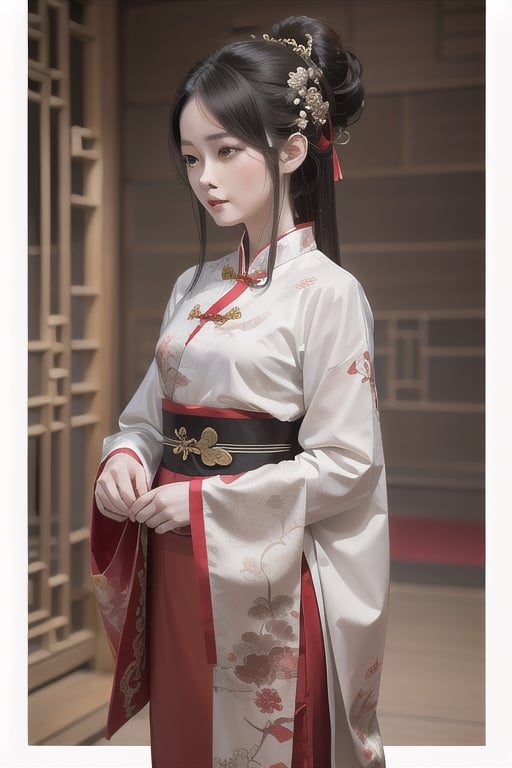 araffe woman with a red dress and a red bow in her hair, geisha hairstyle, palace , a girl in hanfu, chinese princess, ancient chinese princess, traditional chinese, traditional female hairstyles, chinese girl, inspired by Li Mei-shu, chinese woman, wearing ancient chinese clothes, chinese empress, chinese style, hanfu, inspired by Lan Ying