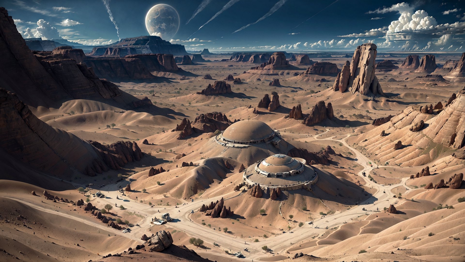 desert,  wasteland,  army base by barryperry on Tensor.Art