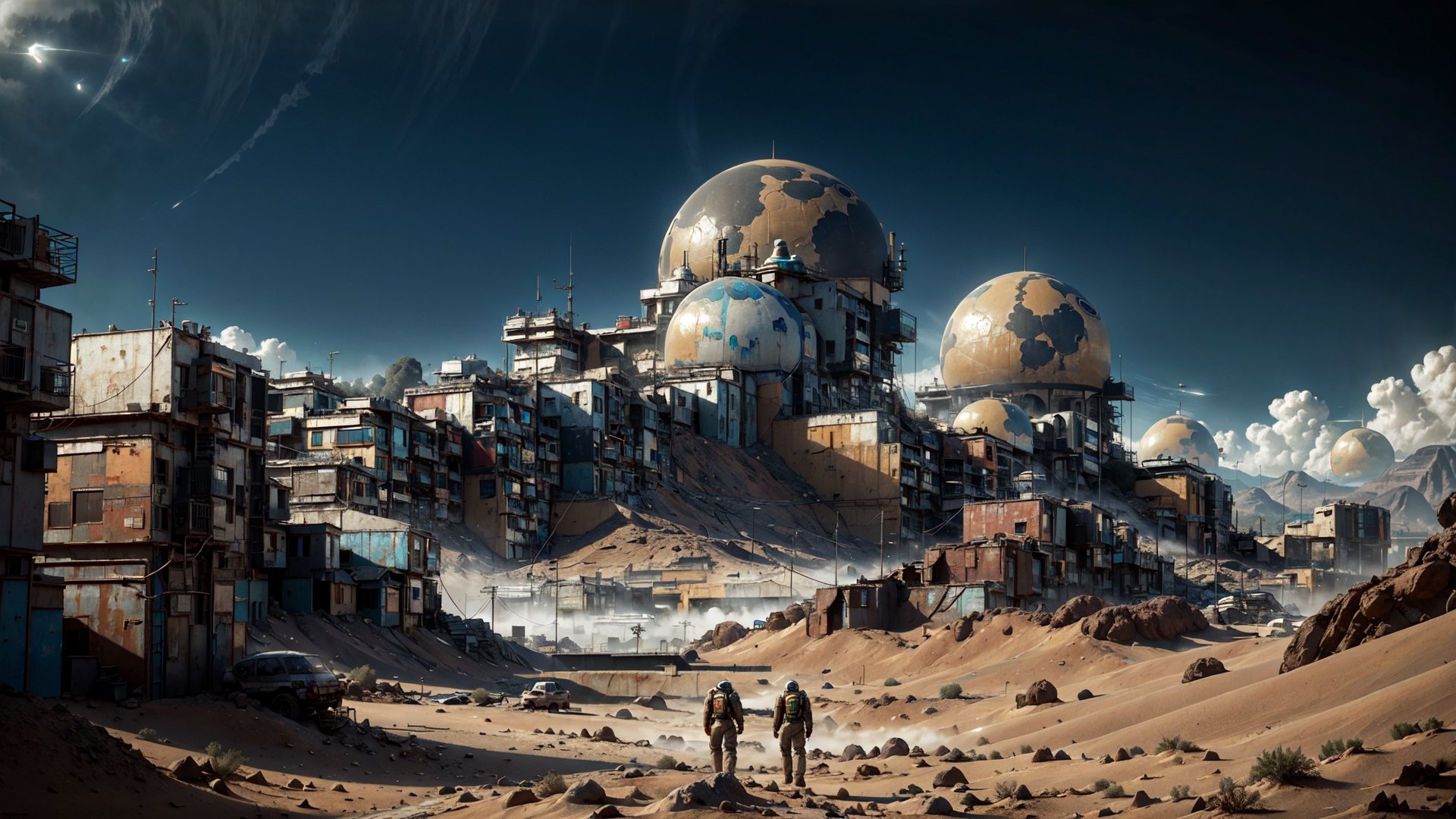 Desert planet,  wasteland,  favela by barryperry on Tensor.Art