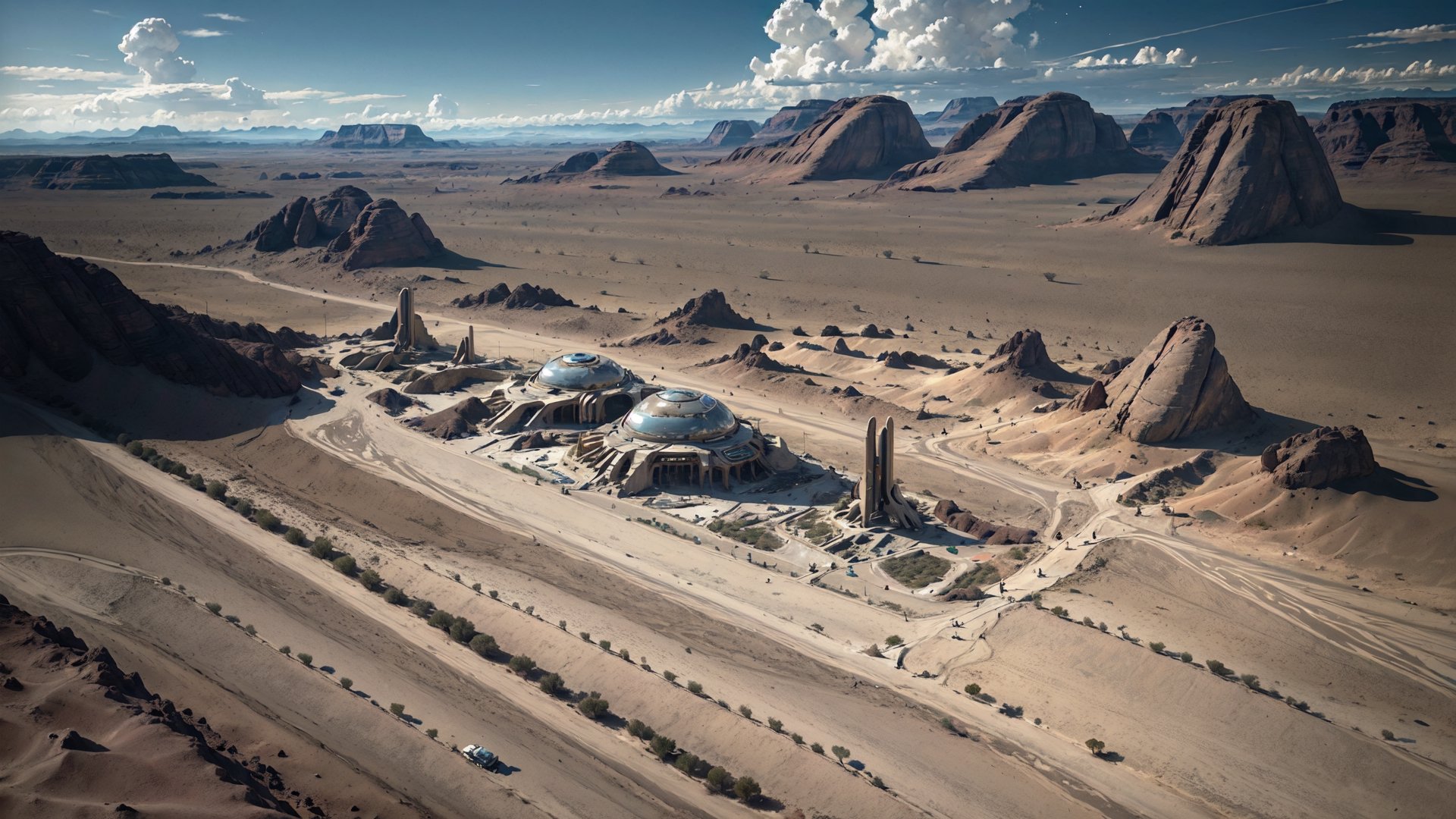 airstrip,  Desert planet,  wasteland by barryperry on Tensor.Art