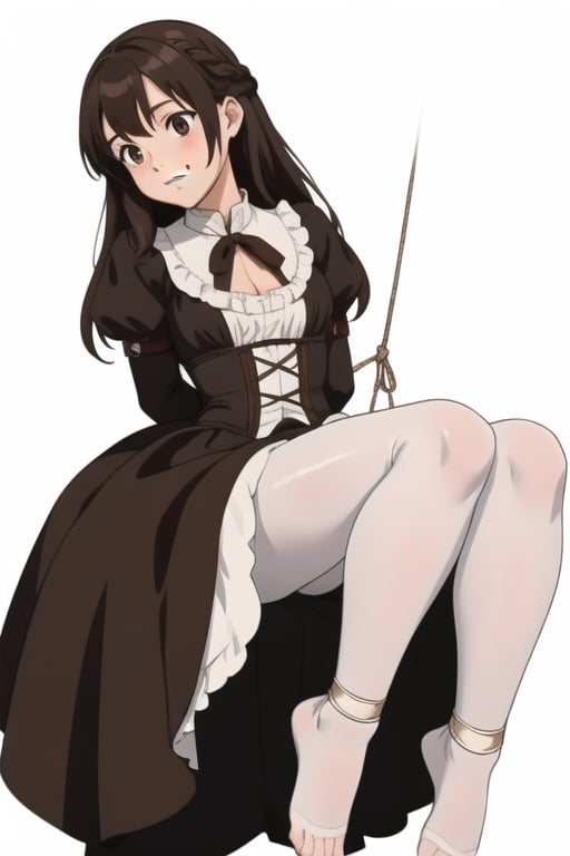 girl tied,  hands tied behind back,  bondage by AI PLAYER  on Tensor.Art