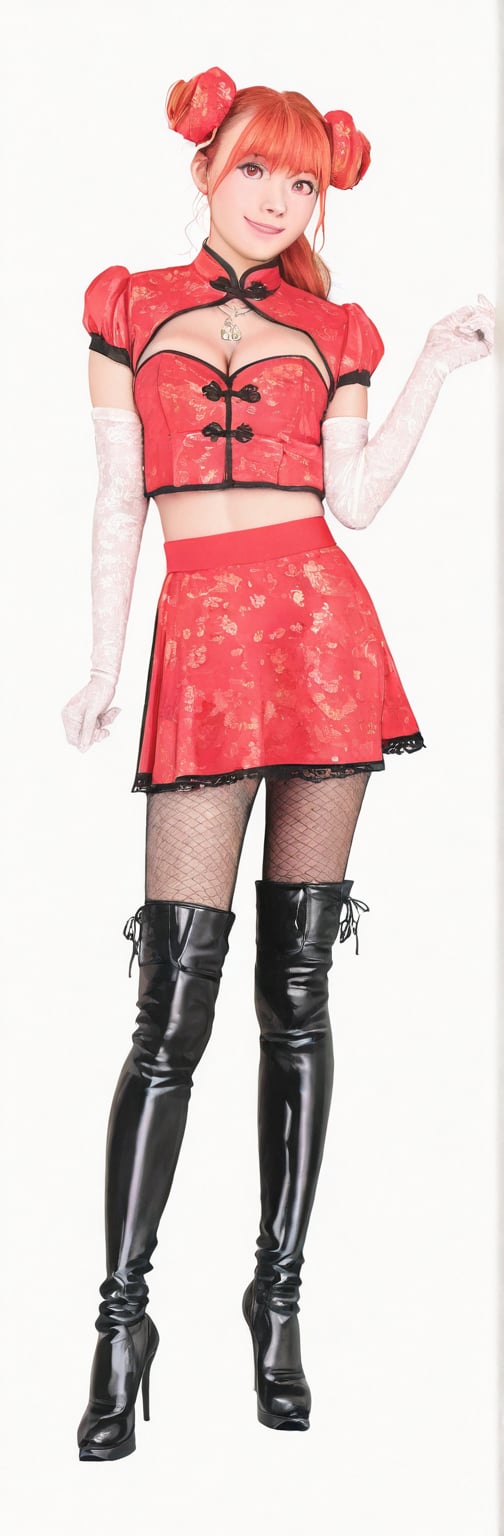 (black boots,  miko,  tranparent black china dress by Springqiu on Tensor.Art