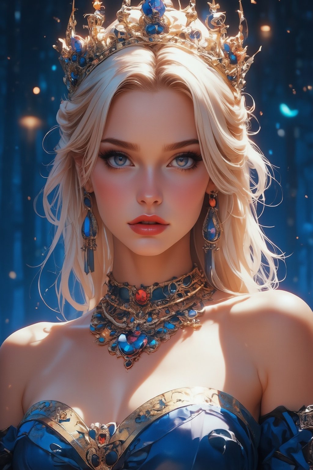 (mucha style),  (SPARKLE GLOWING),  busty and sexy girl by APOLLOYIN on Tensor.Art