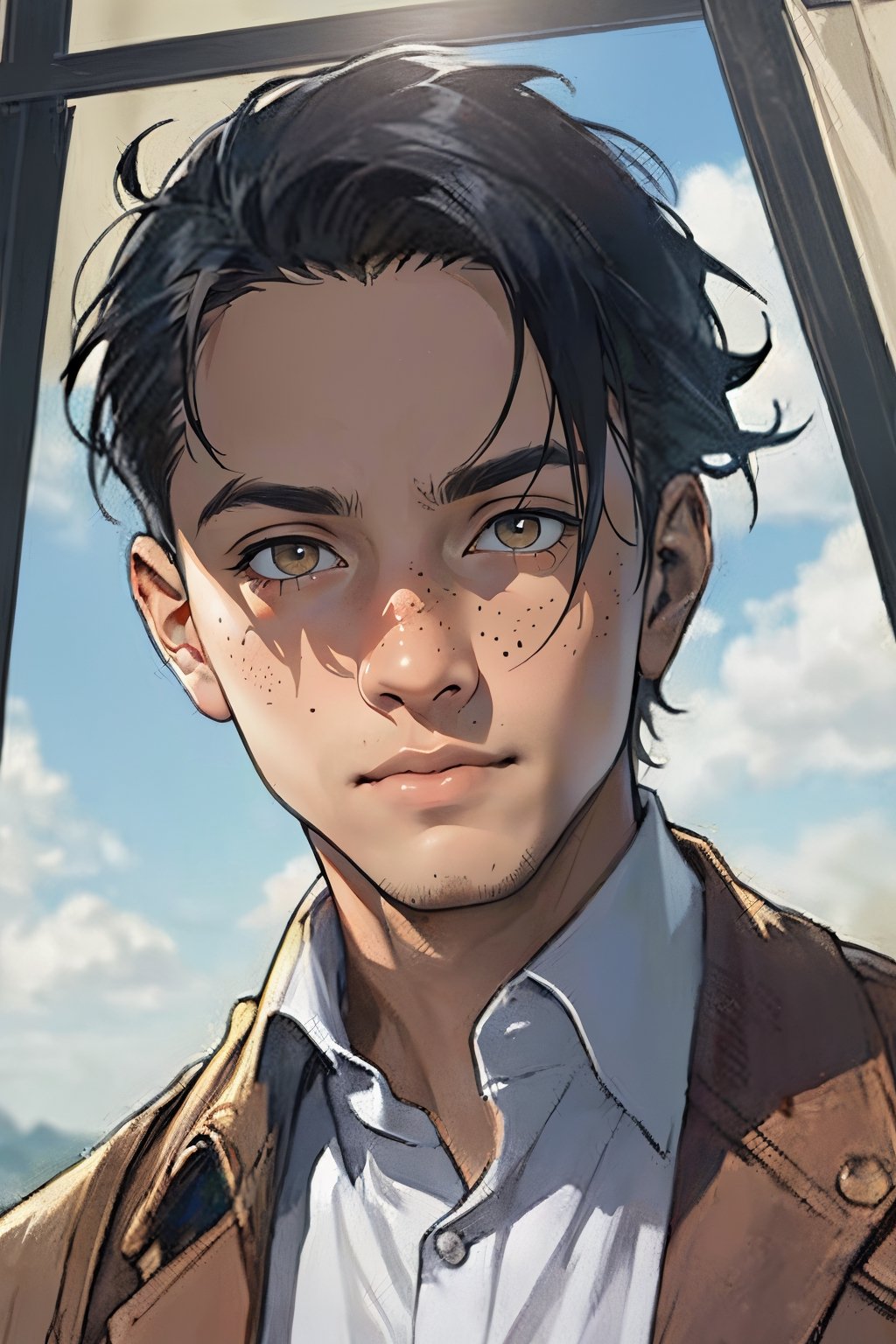 Marco Bodt from Attack on Titan,  short hair:1.2) , by Berthault on Tensor.Art
