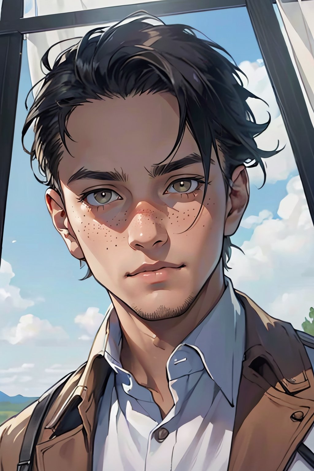 Marco Bodt from Attack on Titan,  short hair:1.2) , by Berthault on Tensor.Art