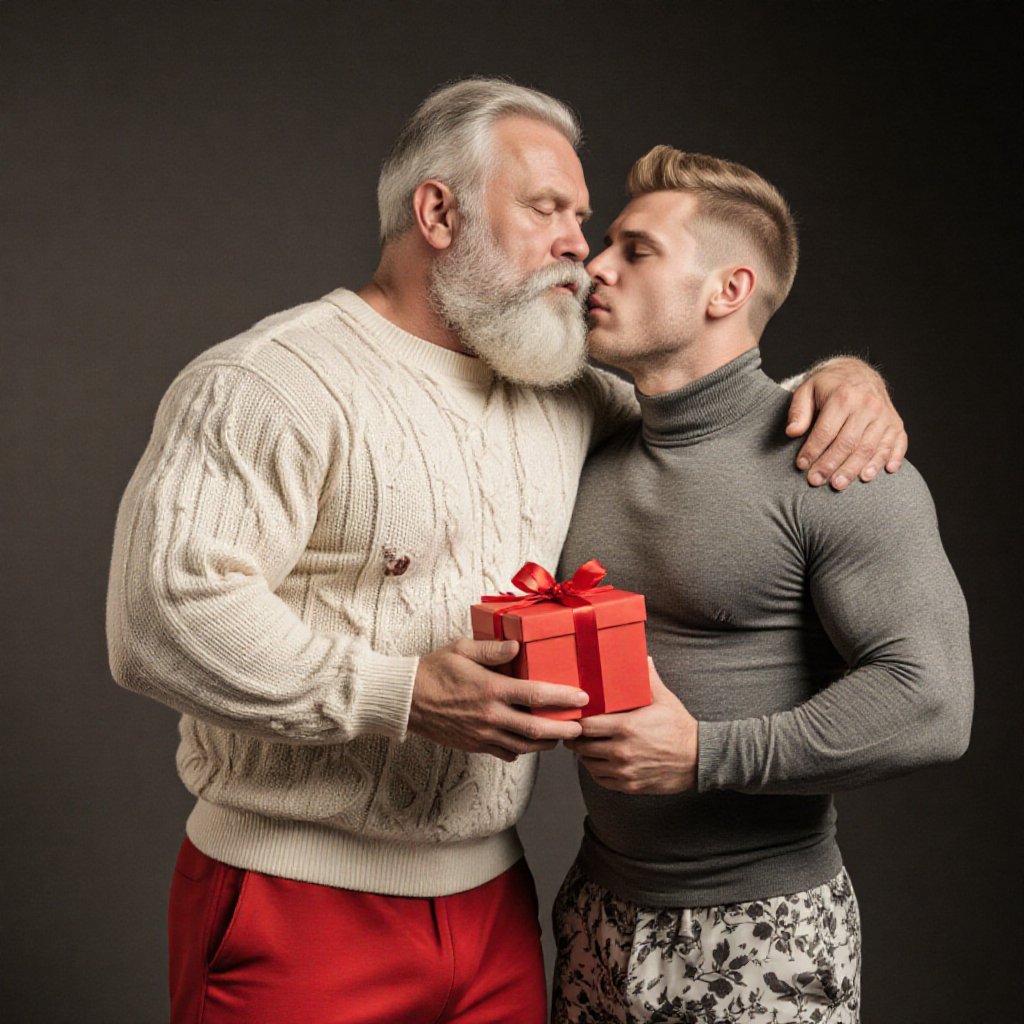 A photo of two very hairy-bodied,  beefy,  stout by Chuskitín on Tensor.Art