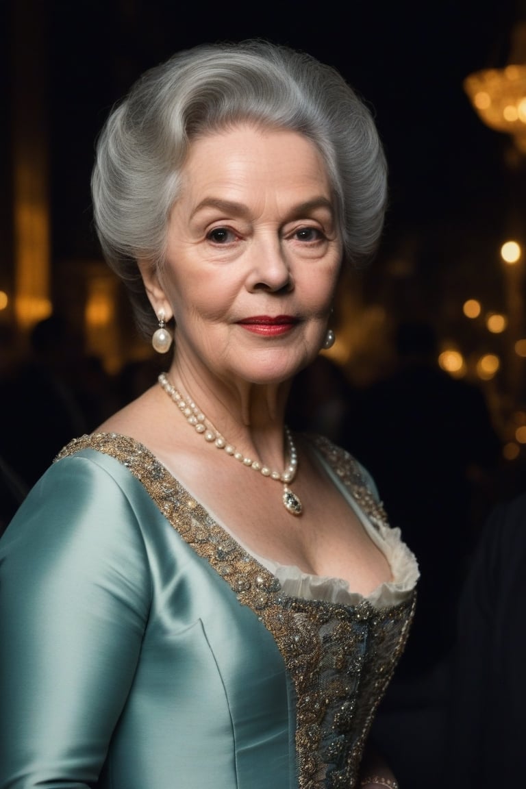 (((Portrait of iconic Madame 65-year-old but extremely beautiful background New York night,  18th-century ))) (((intricate...