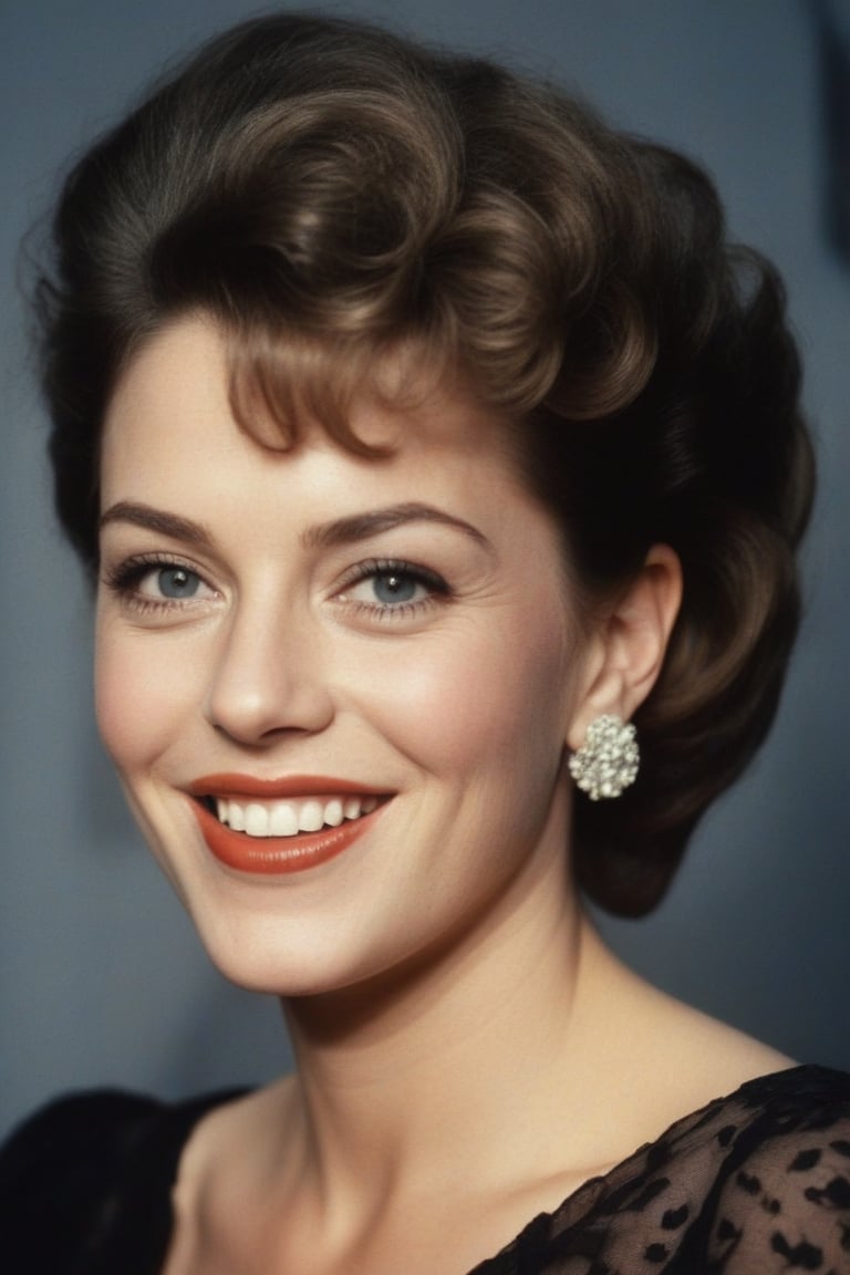 (((Iconic photography vivid colors 1940s age style but extremely beautiful))) (((The image is a close-up portrait of a you...