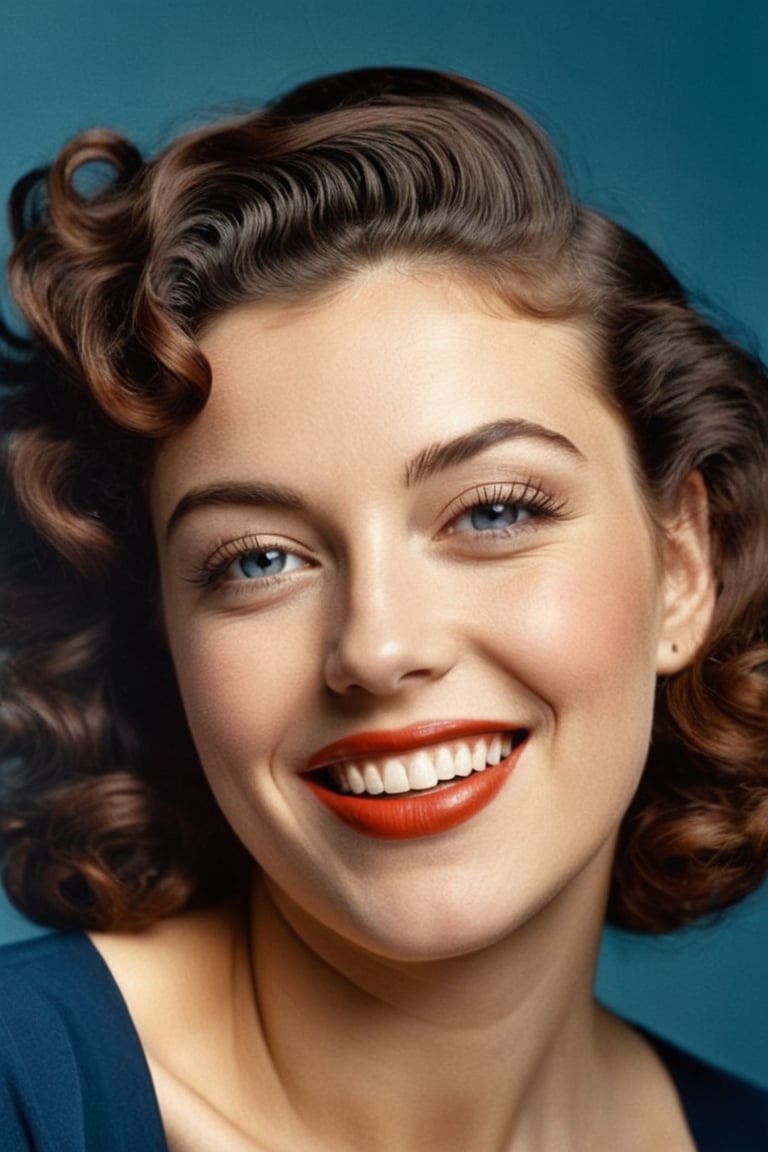 (((Iconic photography vivid colors 1940s age style but extremely beautiful))) (((The image is a close-up portrait of a you...