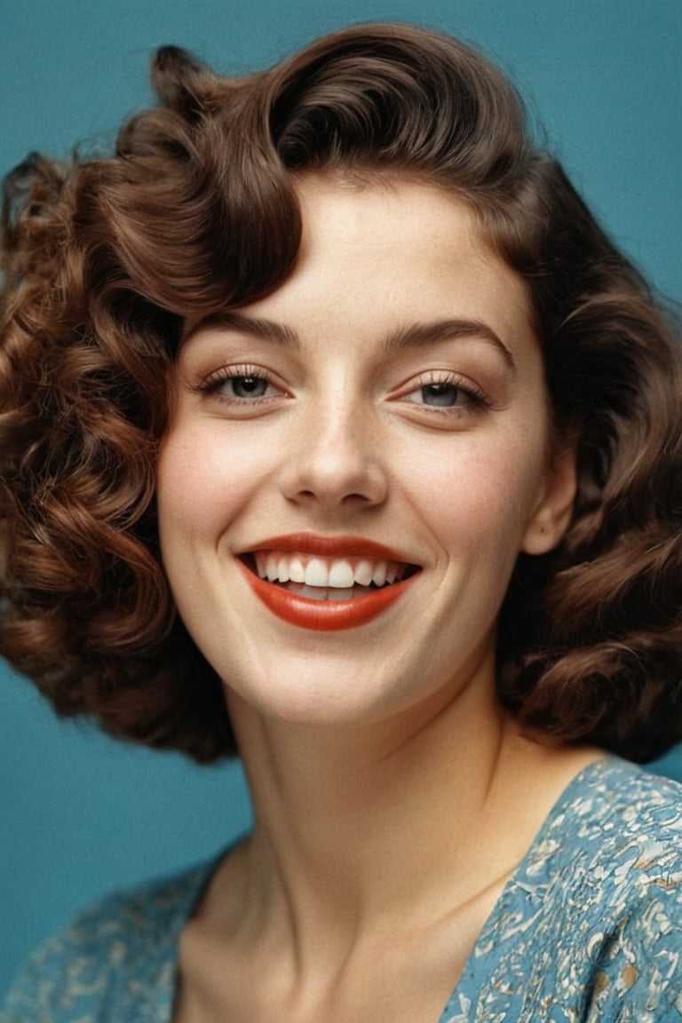 (((Iconic photography vivid colors 1940s age style but extremely beautiful))) (((The image is a close-up portrait of a you...
