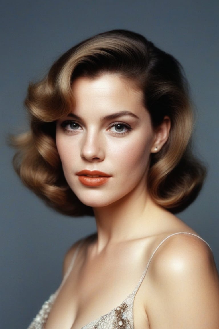 (((Iconic photography vivid colors 1940s age style but extremely beautiful))) (((The image is a close-up portrait of a you...