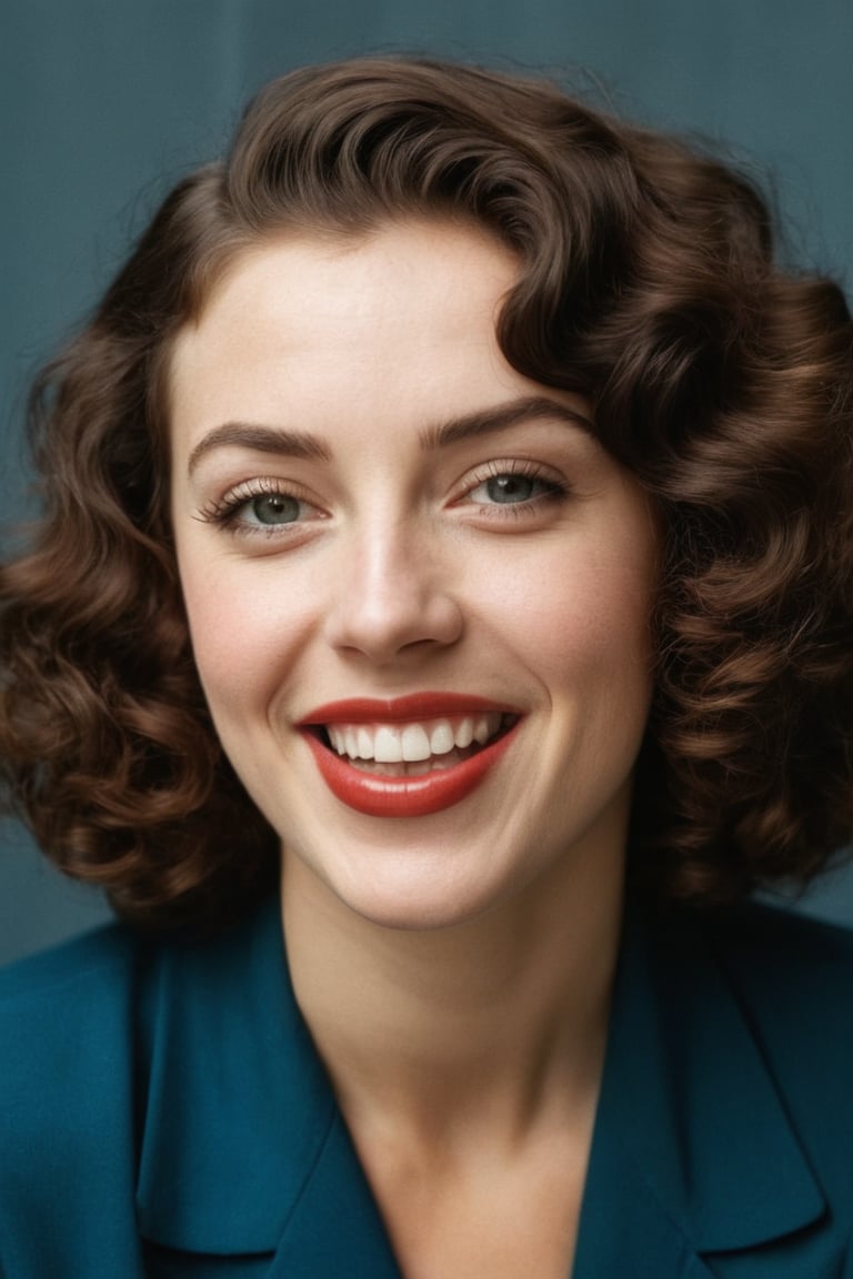 (((Iconic photography vivid colors 1940s age style but extremely beautiful))) (((The image is a close-up portrait of a you...