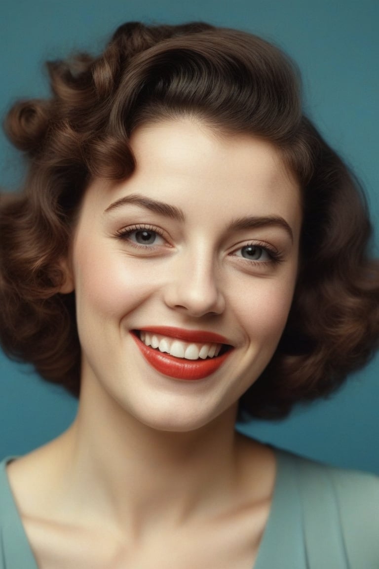 (((Iconic photography vivid colors 1940s age style but extremely beautiful))) (((The image is a close-up portrait of a you...