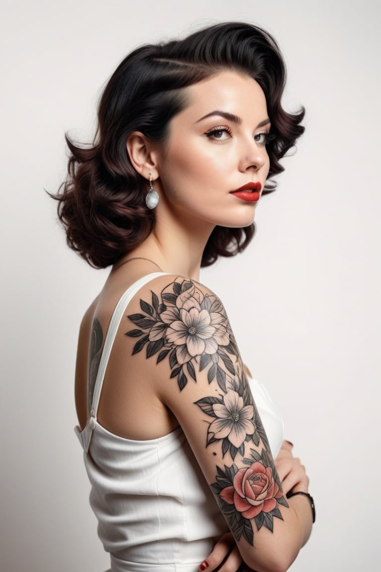 (((Iconic illustration 1950s age style but extremely beautiful))) (((Simple white colors background))) (((beautiful vintag...