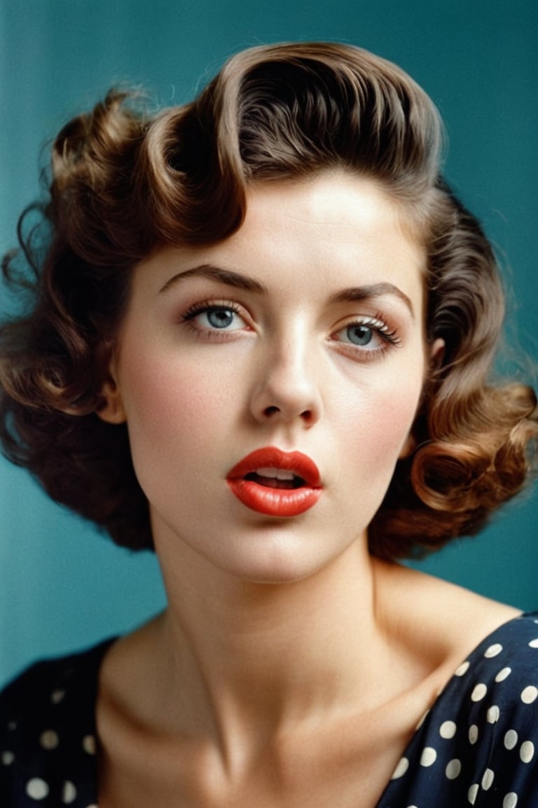 (((Iconic photography vivid colors 1940s age style but extremely beautiful))) (((The image is a close-up portrait of a you...