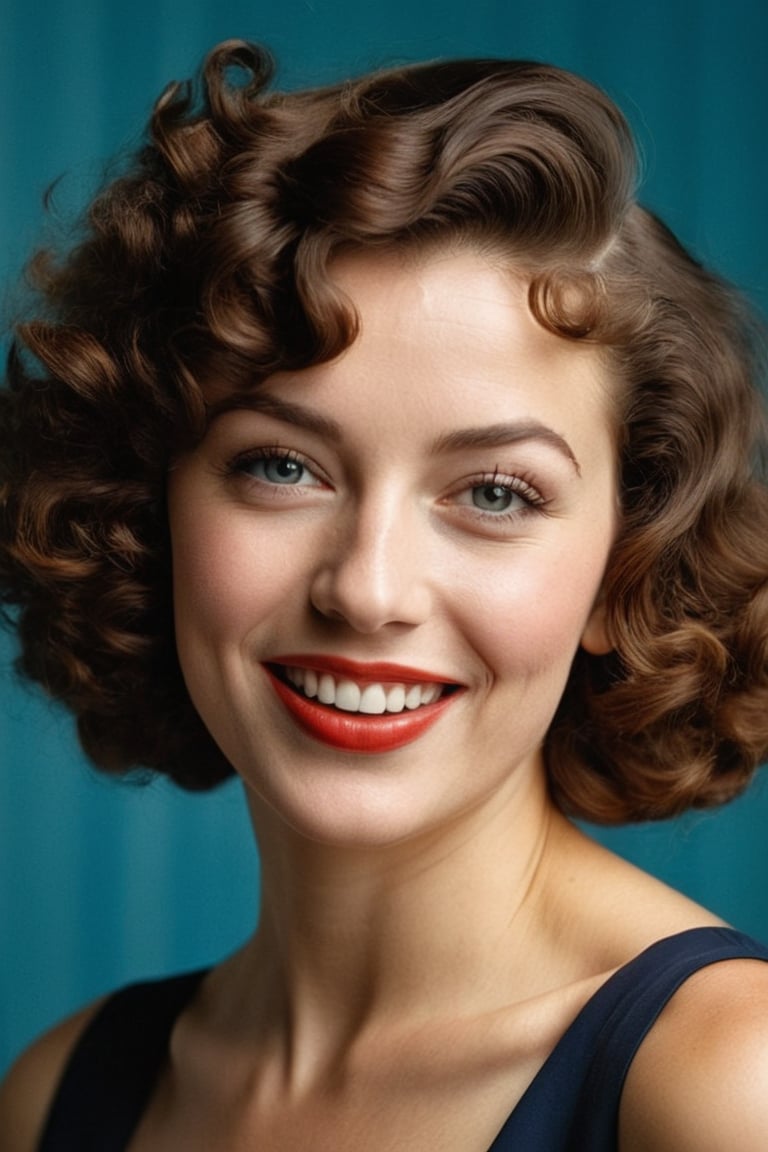 (((Iconic photography vivid colors 1940s age style but extremely beautiful))) (((The image is a close-up portrait of a you...