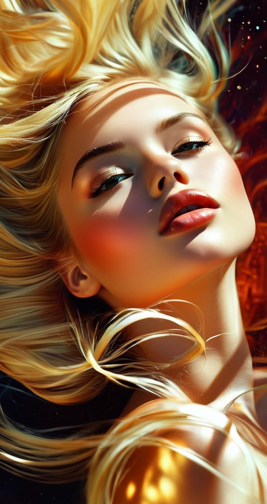 1 girl,  blonde,  close up by AB-25337 on Tensor.Art