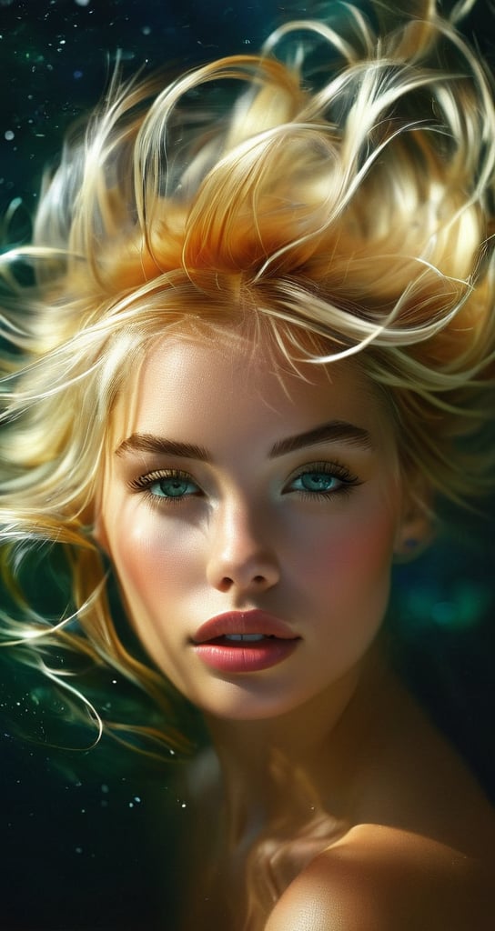 1 girl,  blonde,  close up by AB-25337 on Tensor.Art