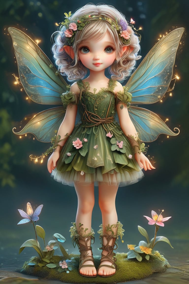 create something ,JediStyle,Fairy, pixie, adorable, ADD MORE DETAIL, more detail, more detail, cute girl, realistic 