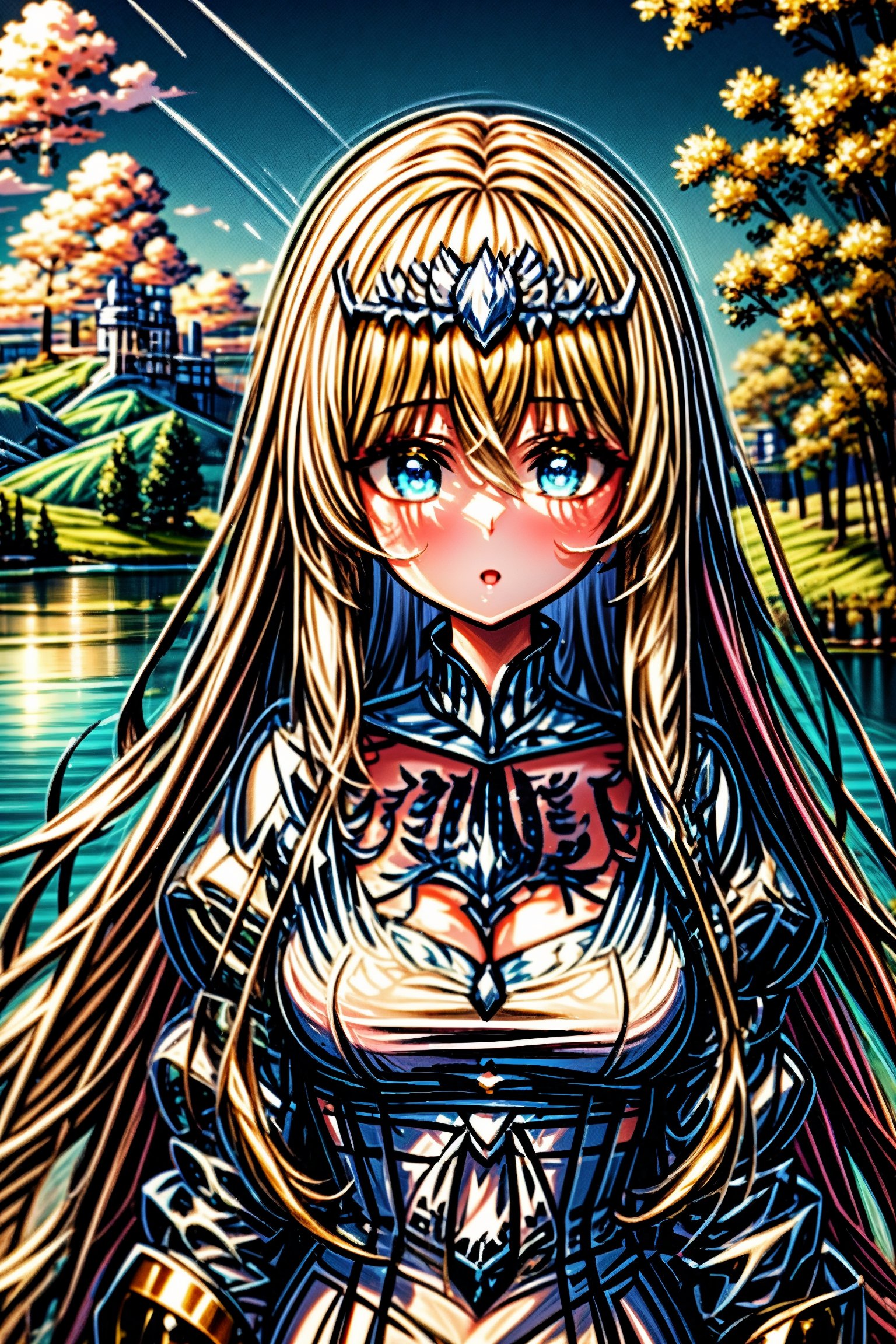 High quality,  masterpiece,  overlooking a lake by UthaiYama  on Tensor.Art