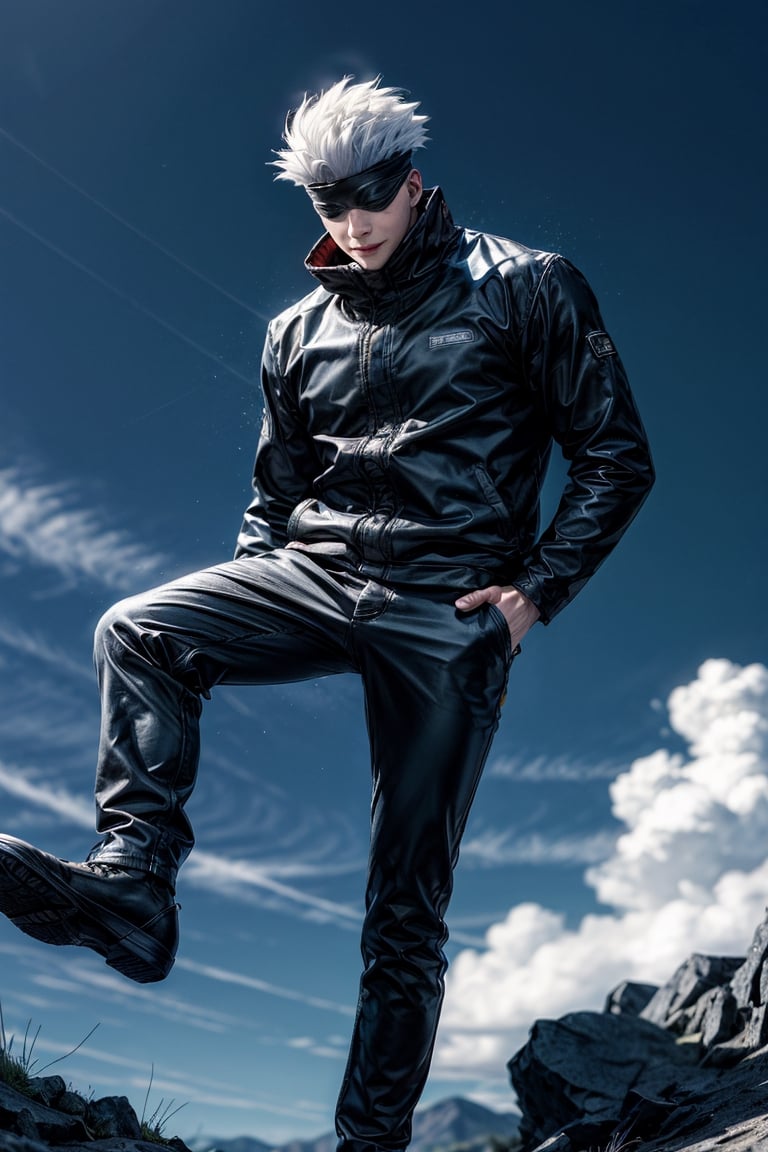 ((full body)),  large_muscles,  Gojo Satoru by Lemon on Tensor.Art