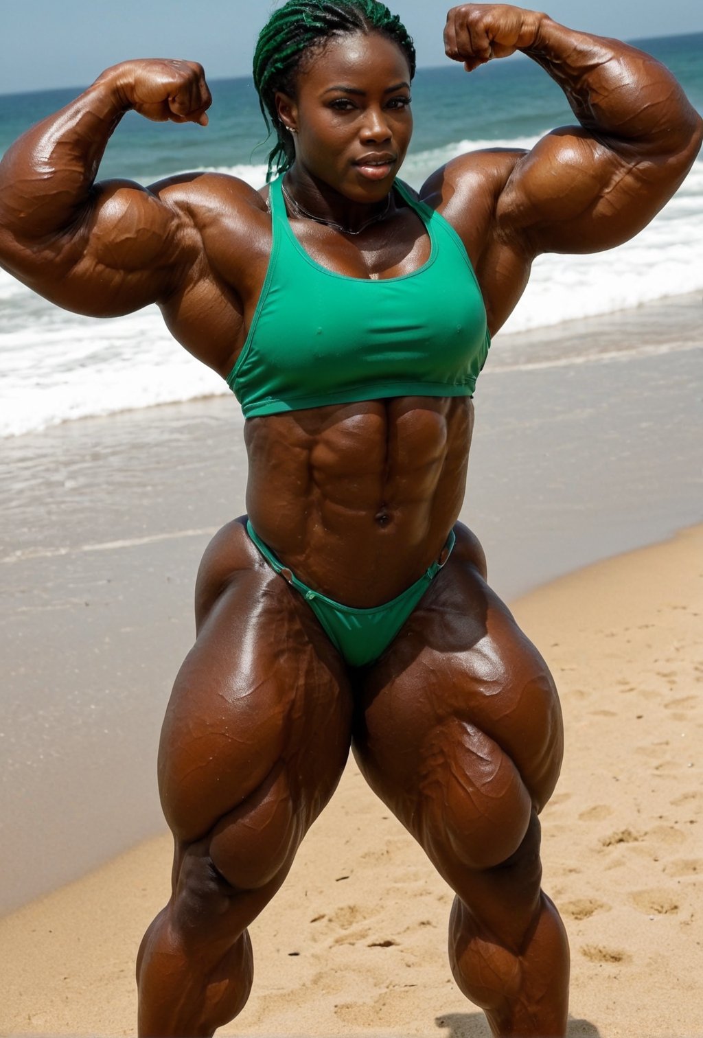 Full Body shot of a Sexy,  tall & muscular ,  big pectoral chest by BL@cMacc on Tensor.Art