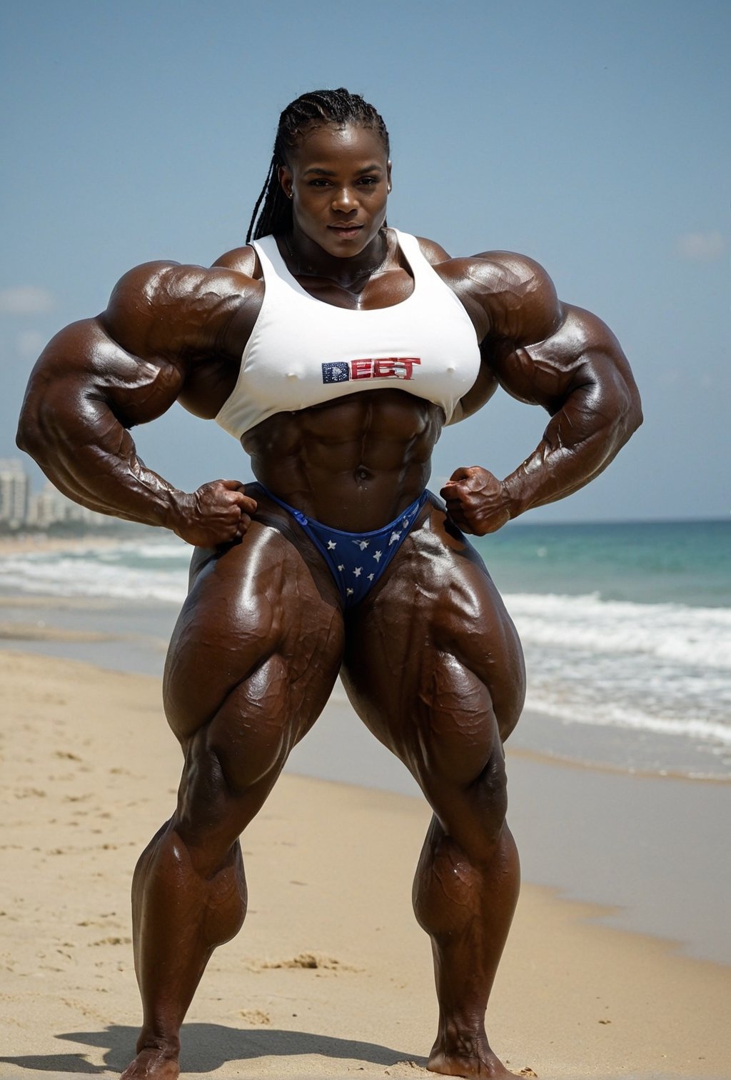 Full Body shot of a Sexy,  tall & muscular ,  big pectoral chest by BL@cMacc on Tensor.Art