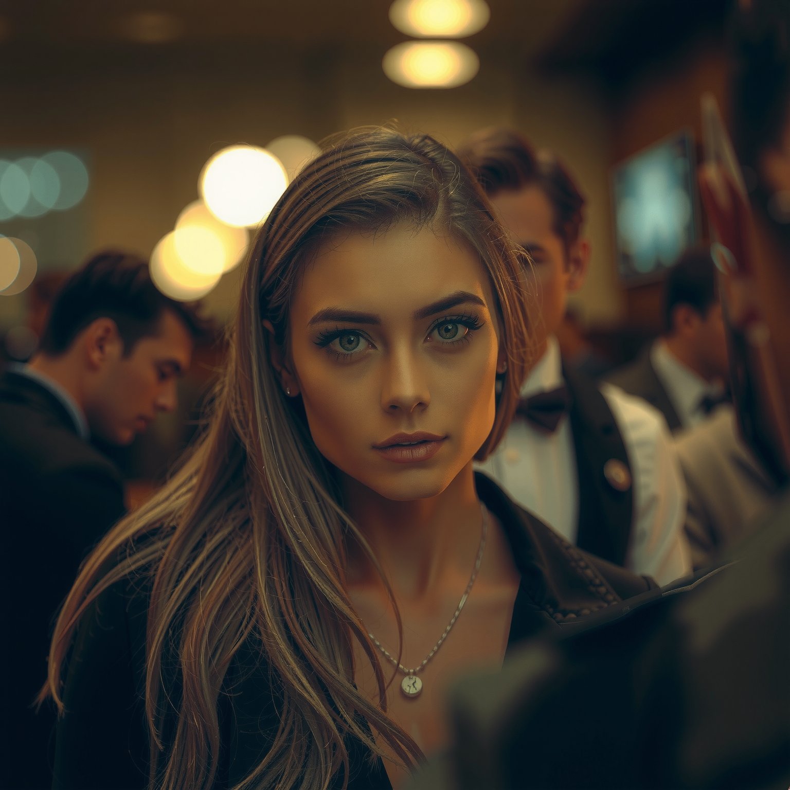 depth of field establising shot,  character,  woman by justme on Tensor.Art