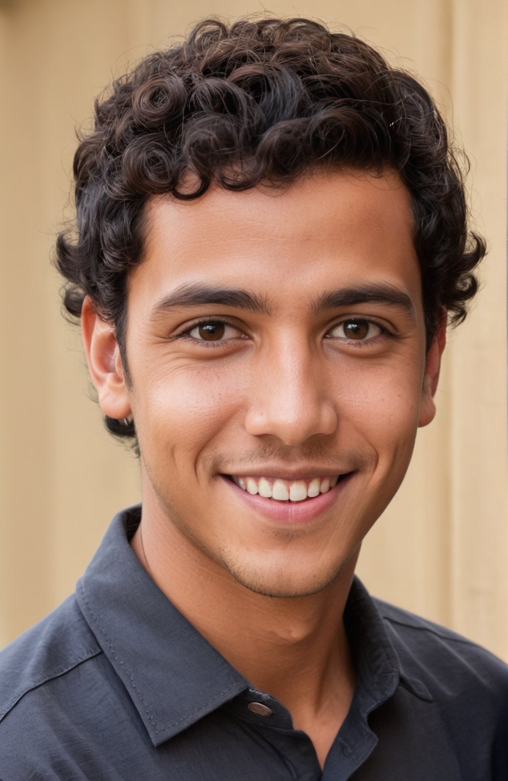{Young male},  light brown complexion,  short curly black hair by justme on Tensor.Art