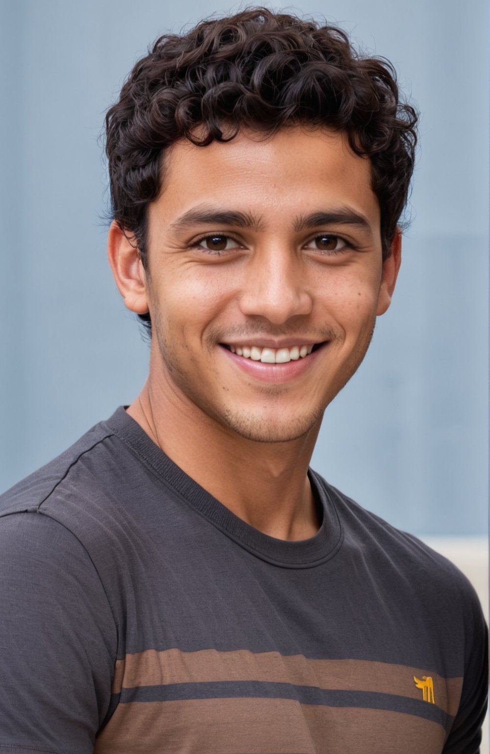 {Young male},  light brown complexion,  short curly black hair by justme on Tensor.Art