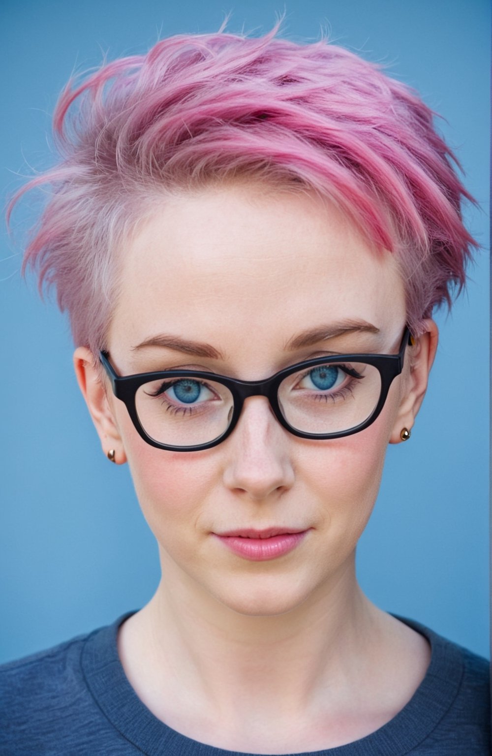 {Young female},  short pink hair,  pale skin by justme on Tensor.Art