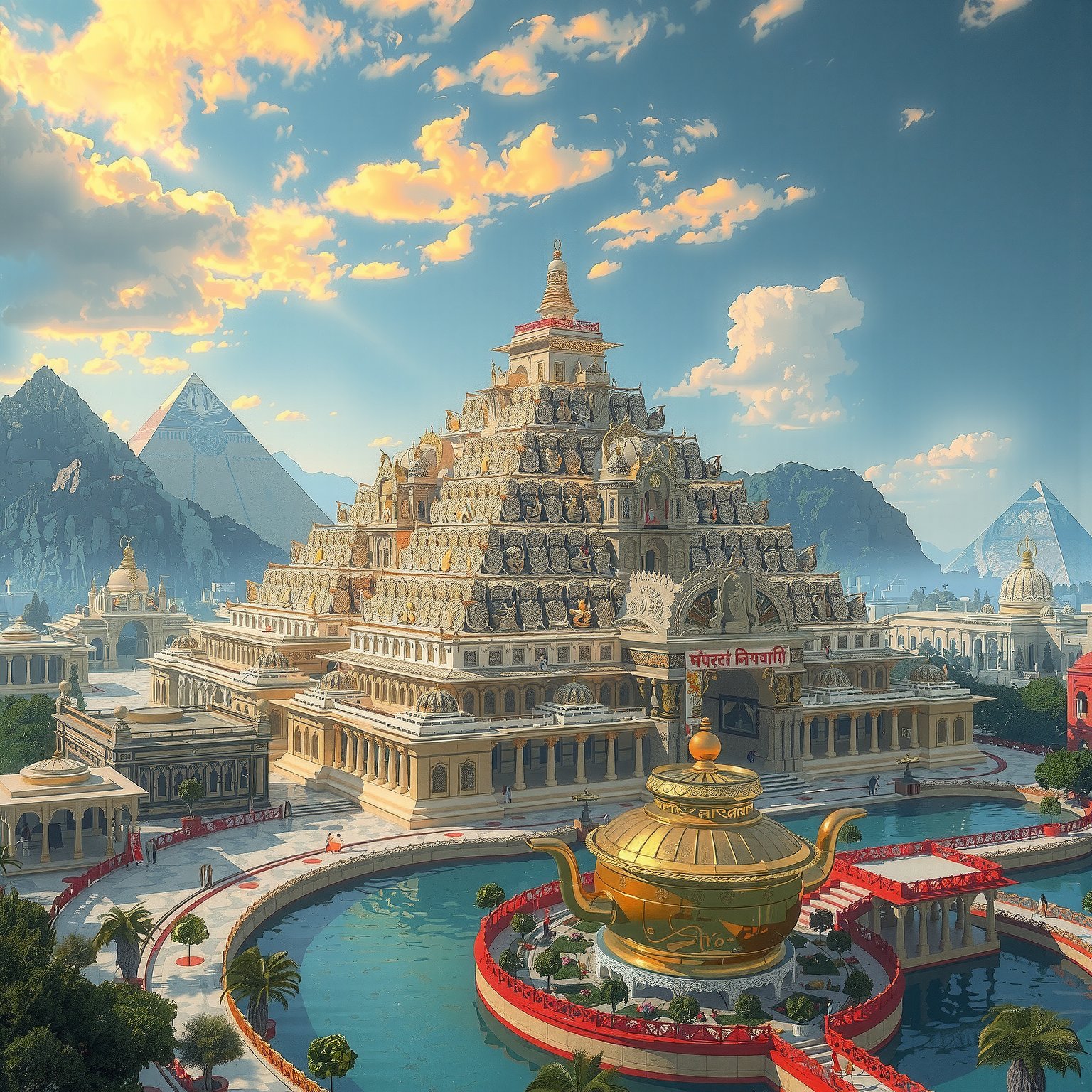 Imagine a vast world,  as grand as Ancient Rome in its reach and influence,  where the architectural marvels are inspired...