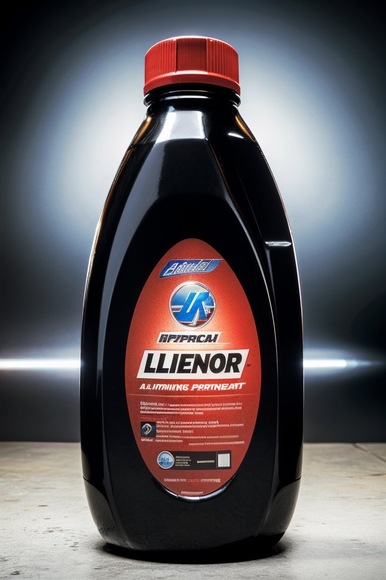 an image capturing the concept of photograph of a automotive lubricant called "Blinker Fluid",  hyper realistic,  product...