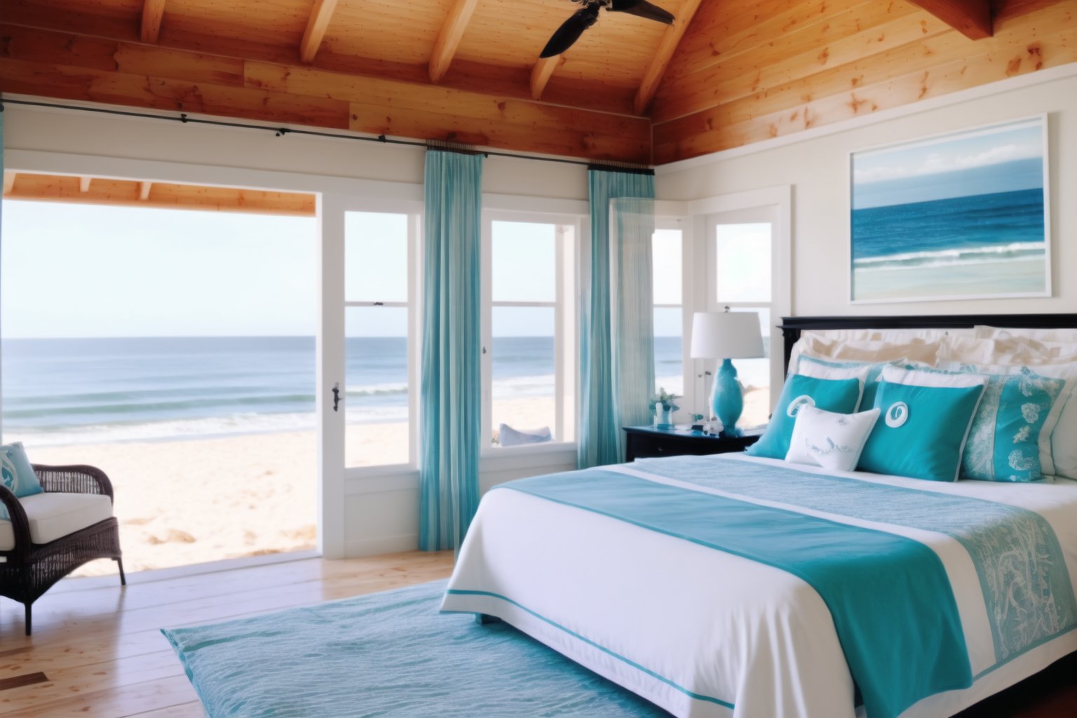  Gorgeous beach cabin by the sea, Gorgeous Seaview, bedroom Interior