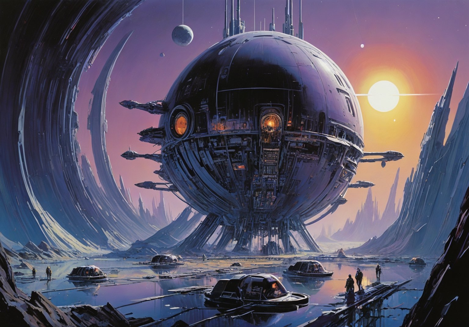 Outer space ,  black hole event horizon, by Crystalballmech on Tensor.Art