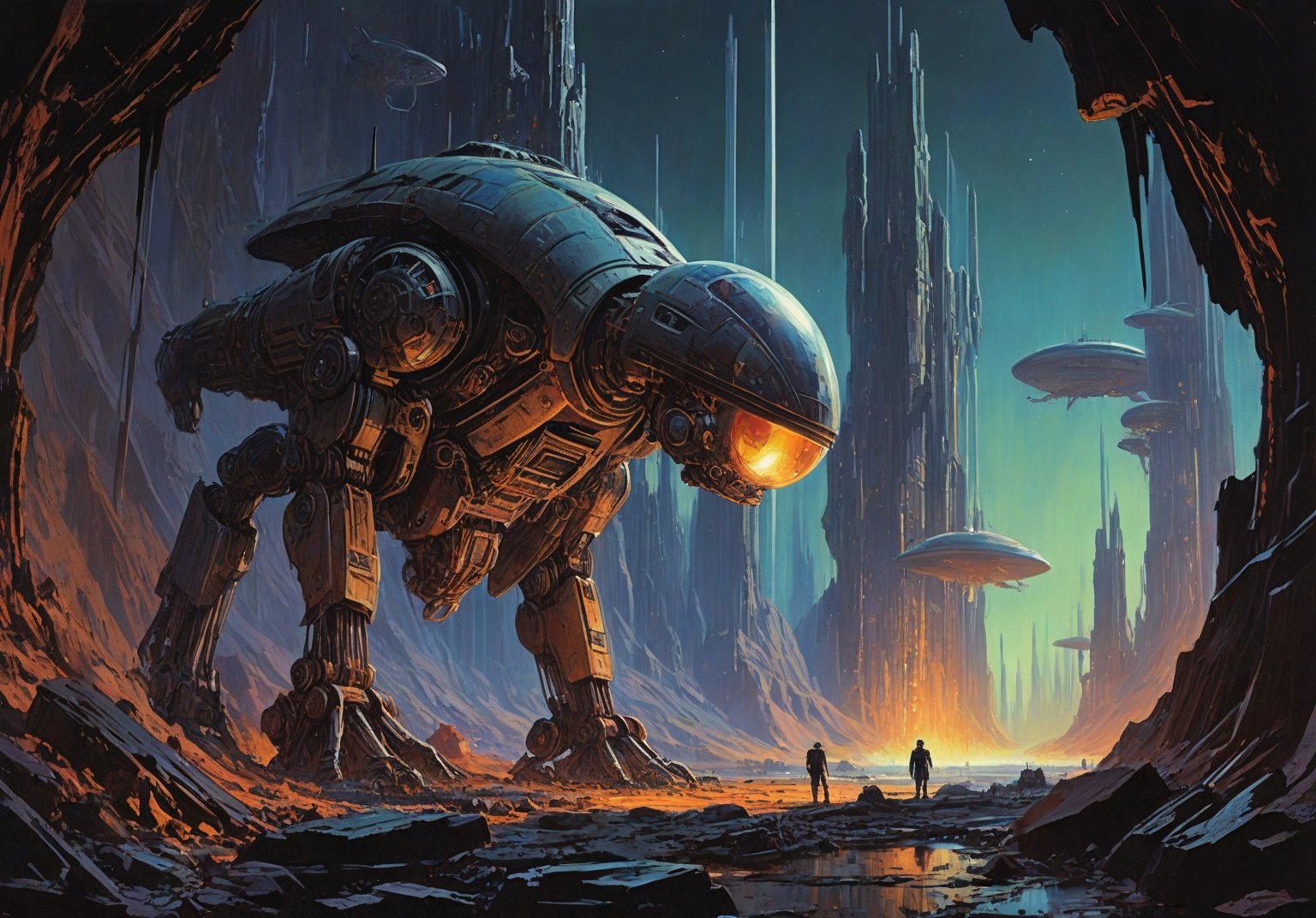 alien planet,  alien night sky, by Crystalballmech on Tensor.Art
