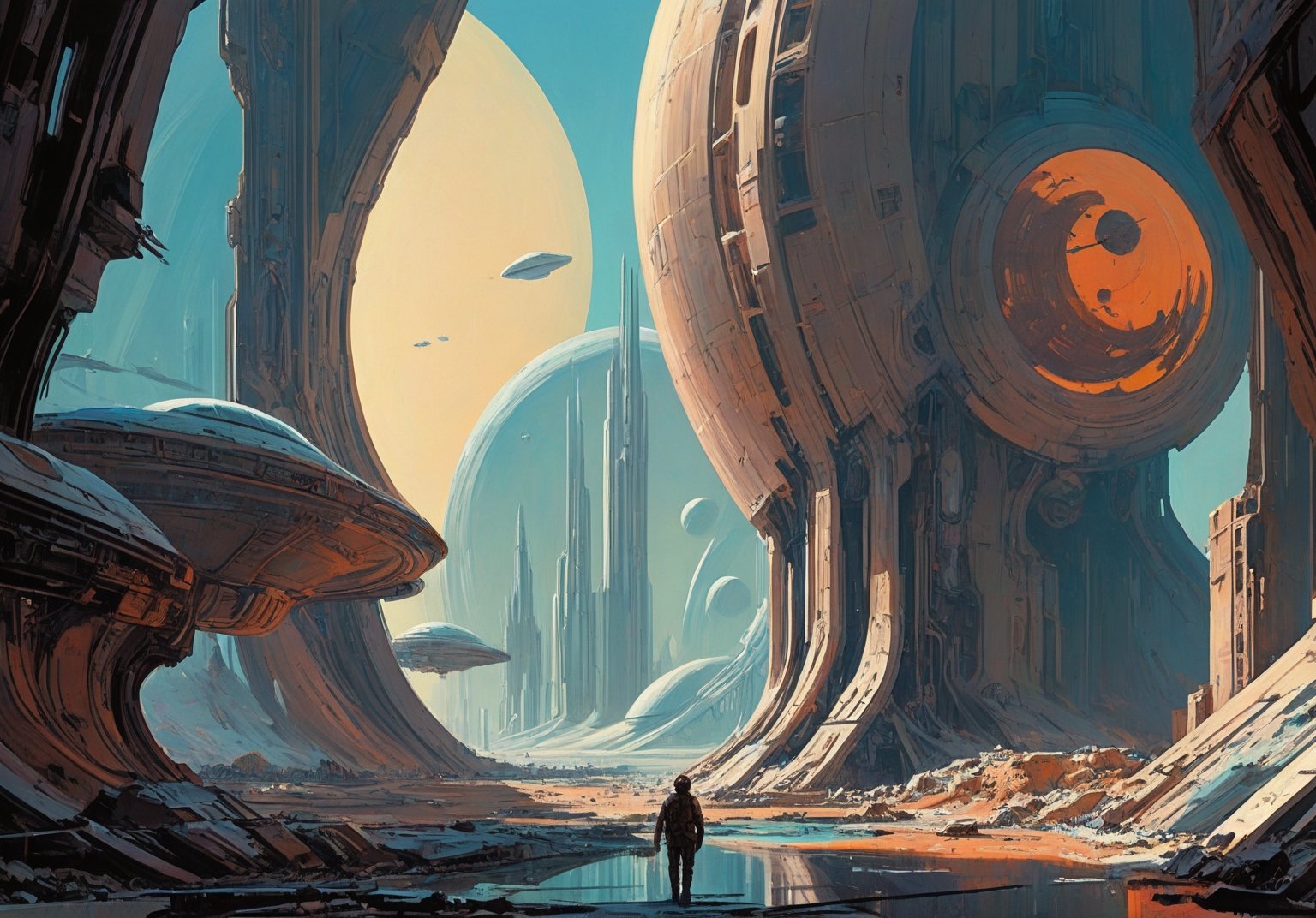 alien planet,  azure sky, by Crystalballmech on Tensor.Art