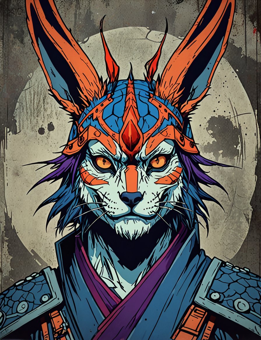red,  orange,  blue by Crystalballmech on Tensor.Art