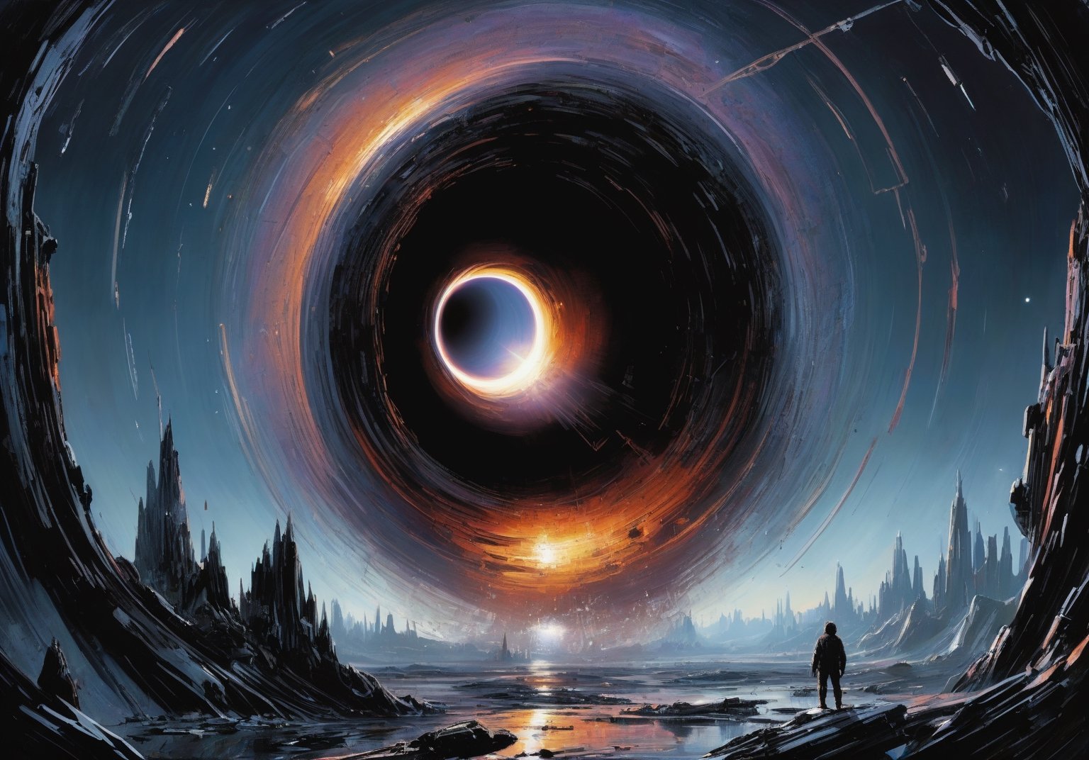 Outer space scene ,  , by Crystalballmech on Tensor.Art