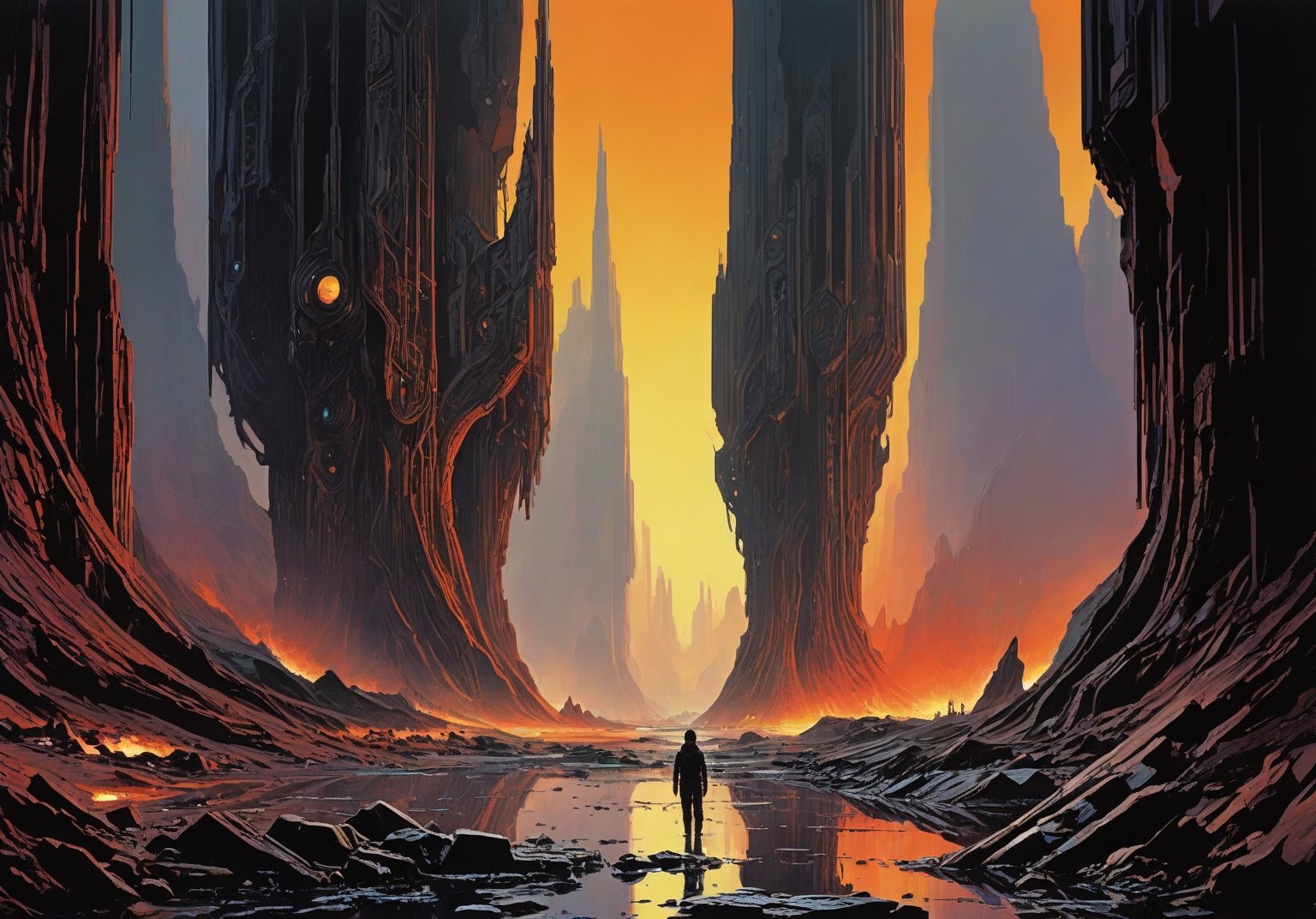 alien planet,  alien night sky, by Crystalballmech on Tensor.Art