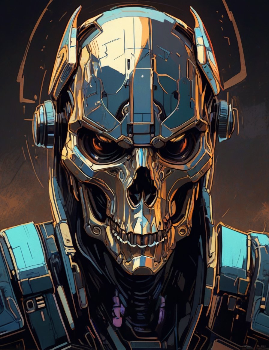 anthropomorphic horse skull wearing armor ,  gritty fantasy, by Crystalballmech on Tensor.Art