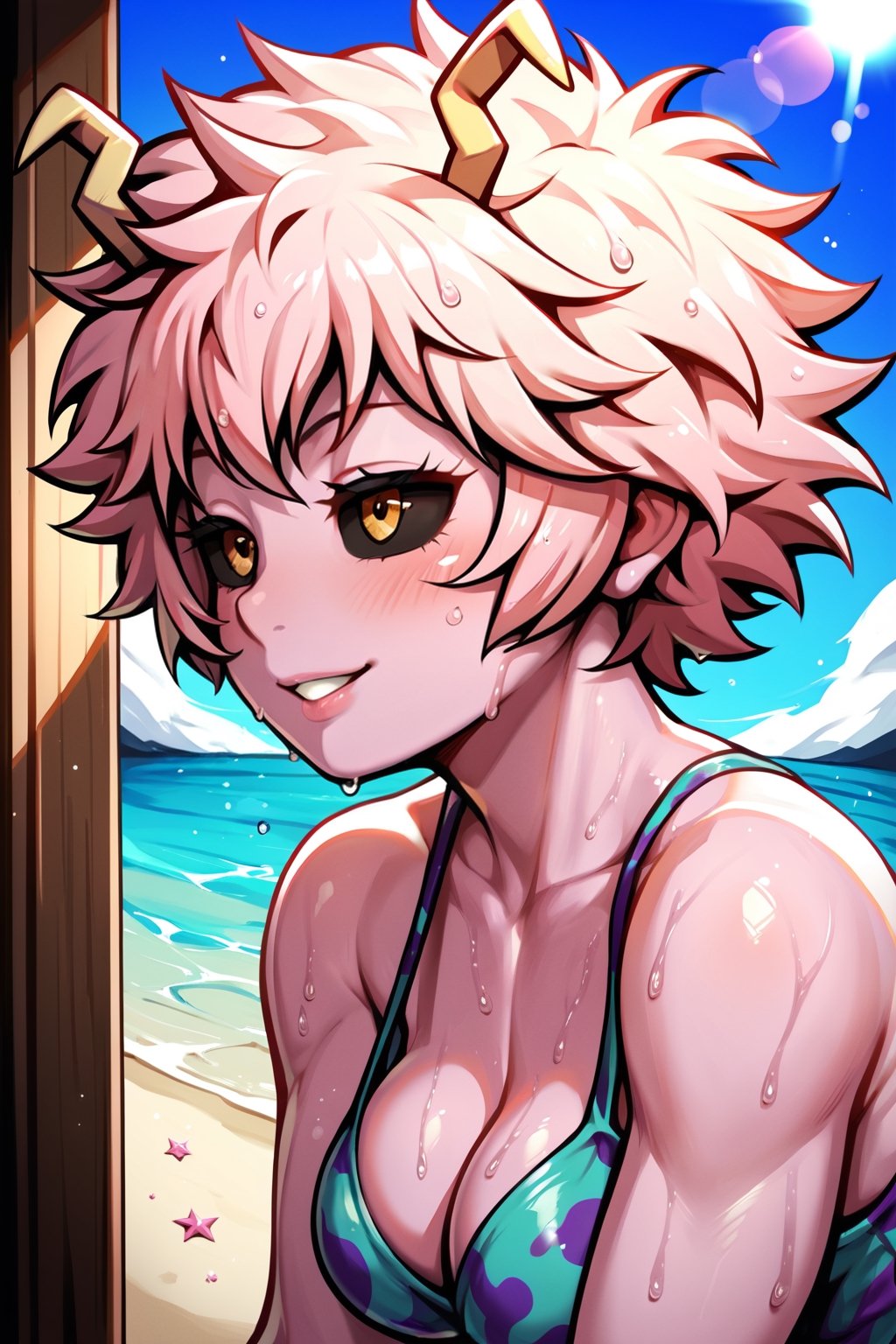 score_9, score_8_up, score_7_up, score_6_up, score_5_up, score_4_up, mina ashido,SFW, wet hair