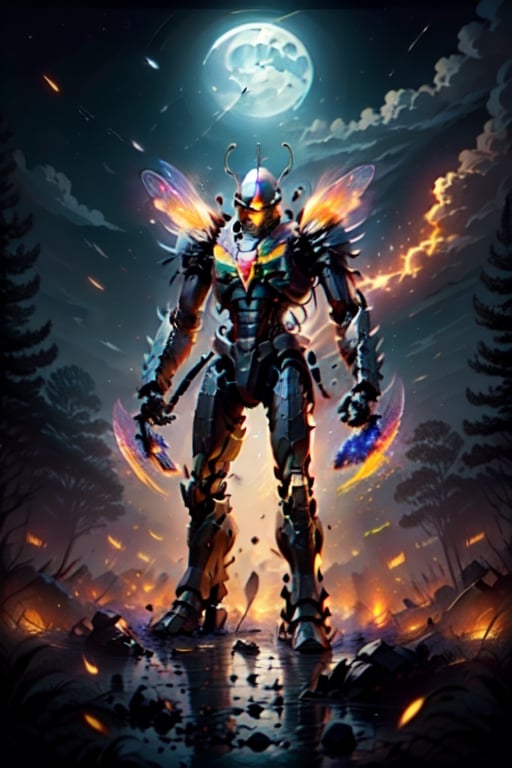 Mecha body,  firefliesfireflies,  night sky by L1v3y on Tensor.Art
