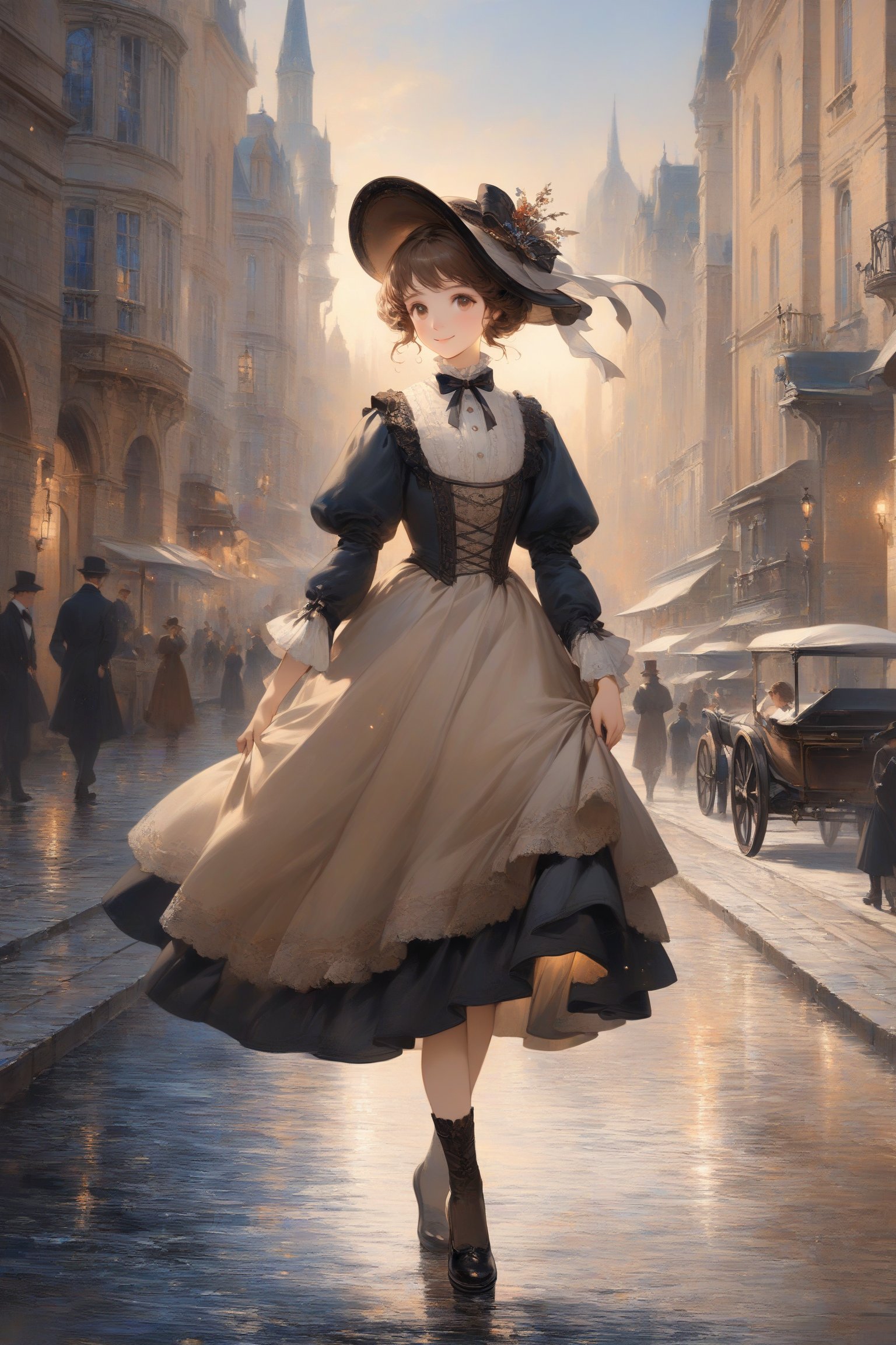 1girl,  fine art parody,  oil painting style by -JSP- on Tensor.Art