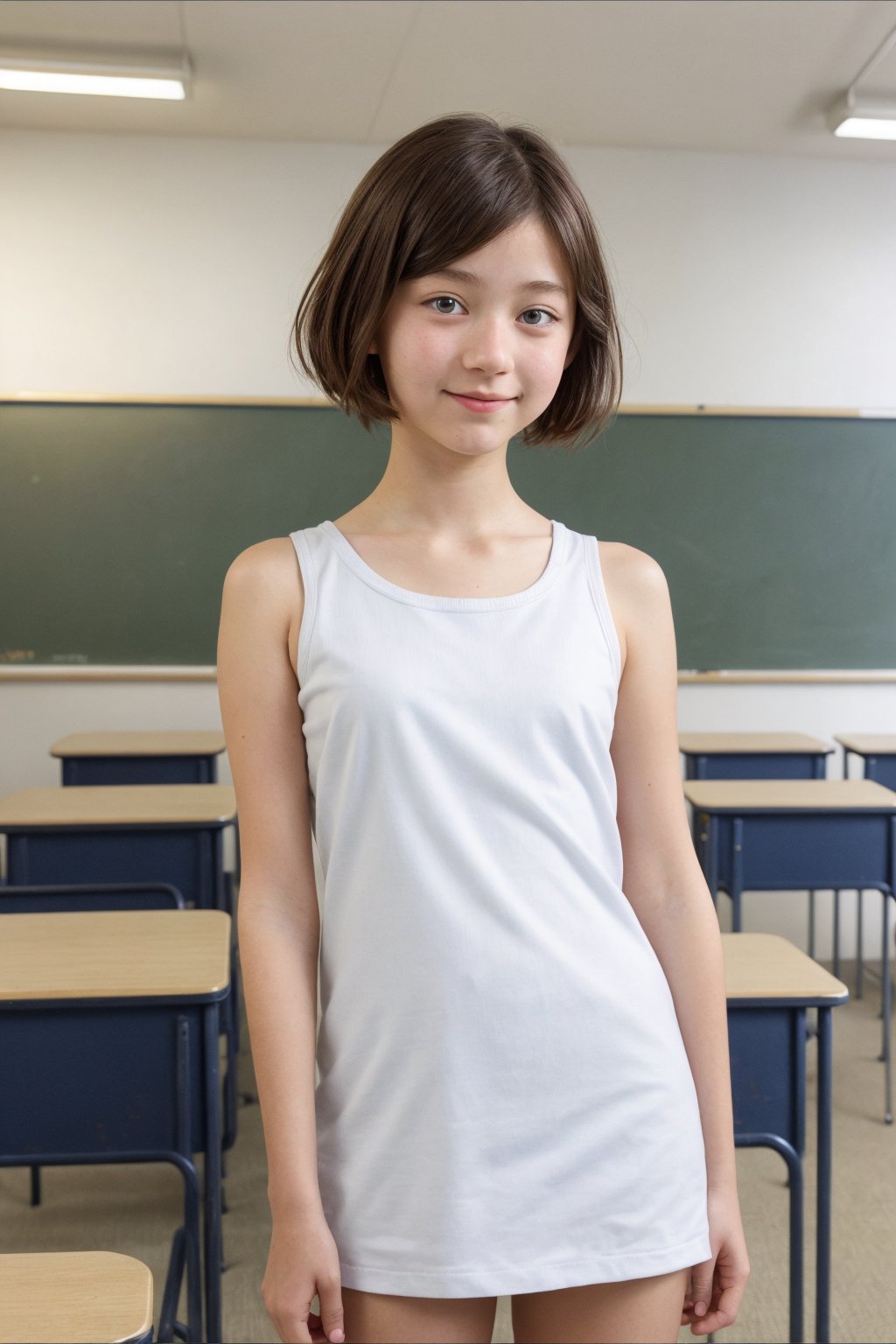 full body,  portrait of a 14-year-old japanese preteen female,  hair pin by poporon on Tensor.Art