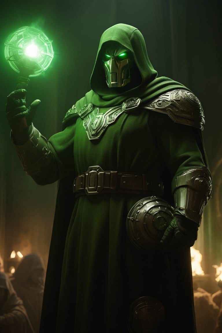 dr. doom, ruling over latveria

intricate, volumetric lighting, magical, fantastical, cinematic